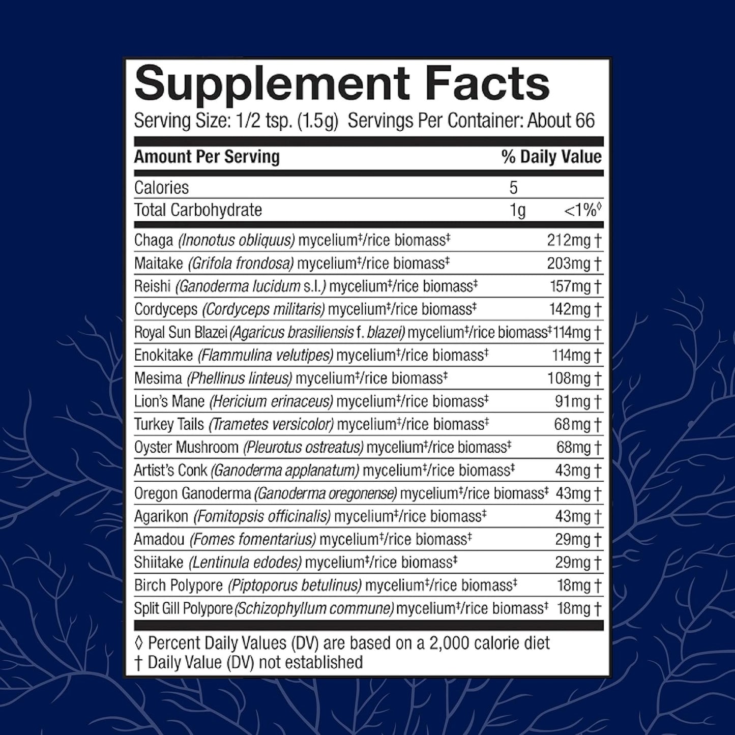 Host Defense MyCommunity Powder - 17 Species Blend Mushroom Supplement for Immune Support - Extract with Lion's Mane, Reishi, Chaga, Cordyceps, Turkey Tail & More - 100g (66 Servings)*