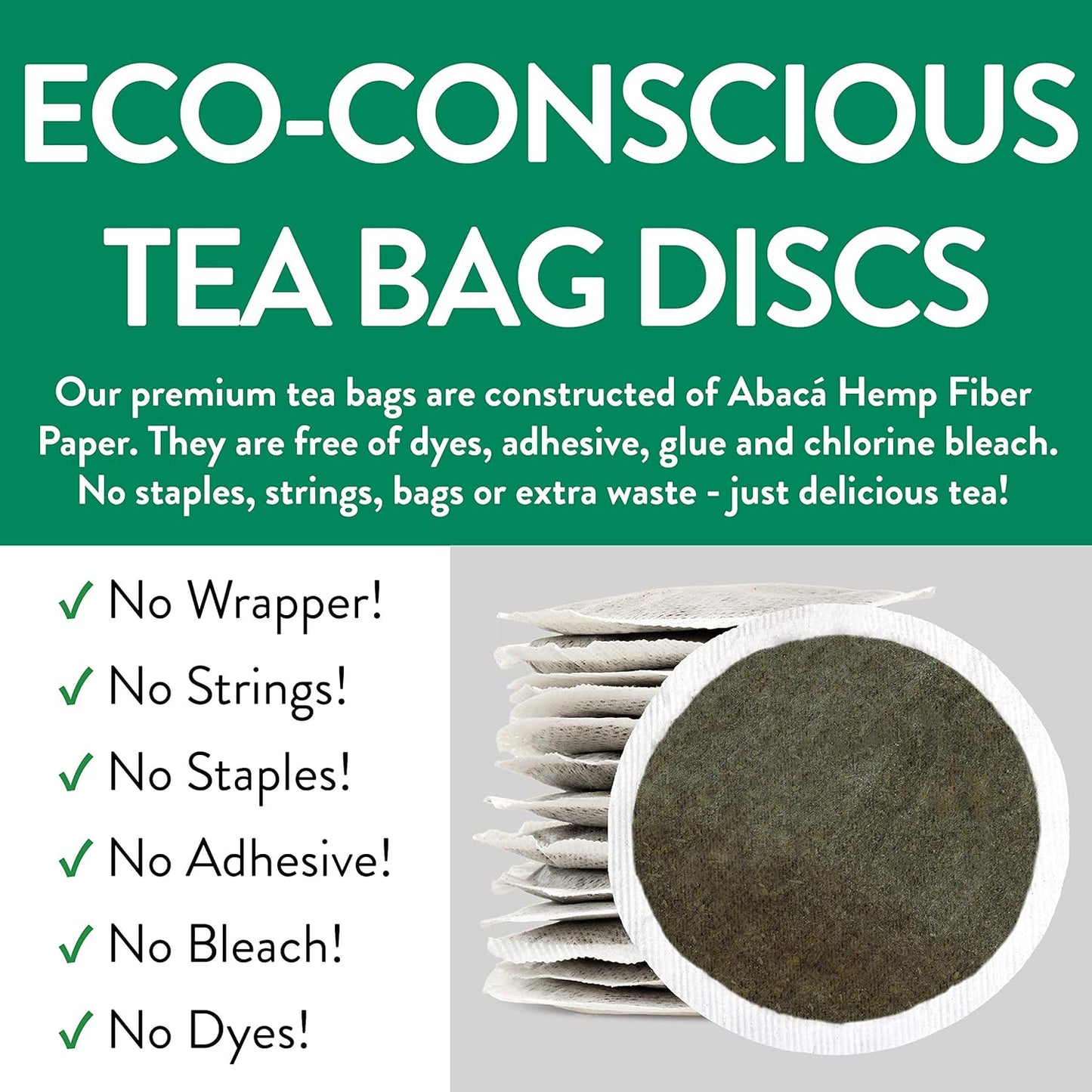 FGO Organic Nettle Leaf Tea, 100 Count, Eco-Conscious Tea Bags, Caffeine Free, Resealable Bag, Packaging May Vary (Pack of 1)