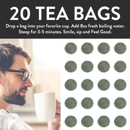FGO Organic Nettle Leaf Tea, 100 Count, Eco-Conscious Tea Bags, Caffeine Free, Resealable Bag, Packaging May Vary (Pack of 1)