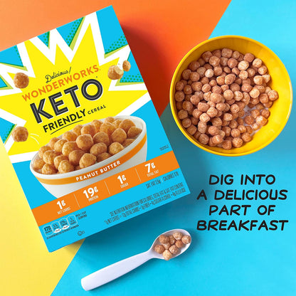 Chocolate Wonderworks Keto Friendly Breakfast Cereal, Keto Friendly Snack, 1g sugar, 10.2 oz