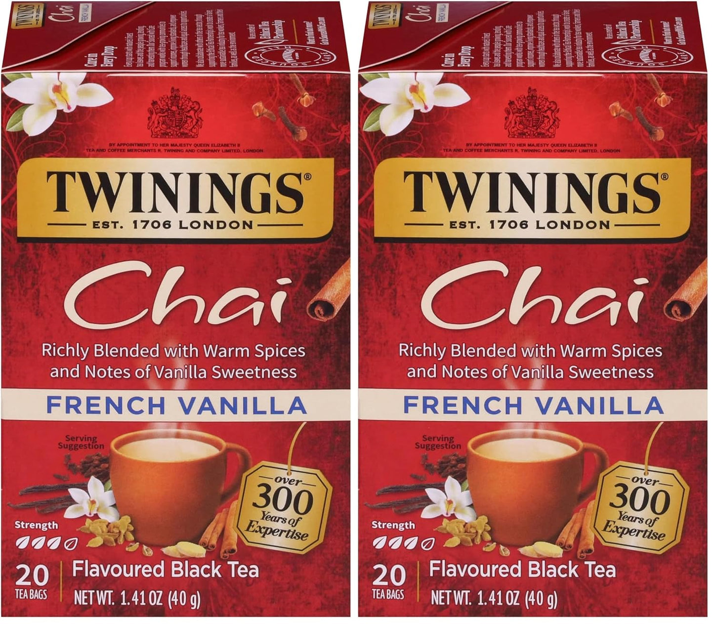 Twinings Mango & Pineapple Herbal Tea Individually Wrapped Bags, 20 Count (Pack of 6), Naturally Caffeine-Free, Enjoy Hot or Iced, 120 Teabags