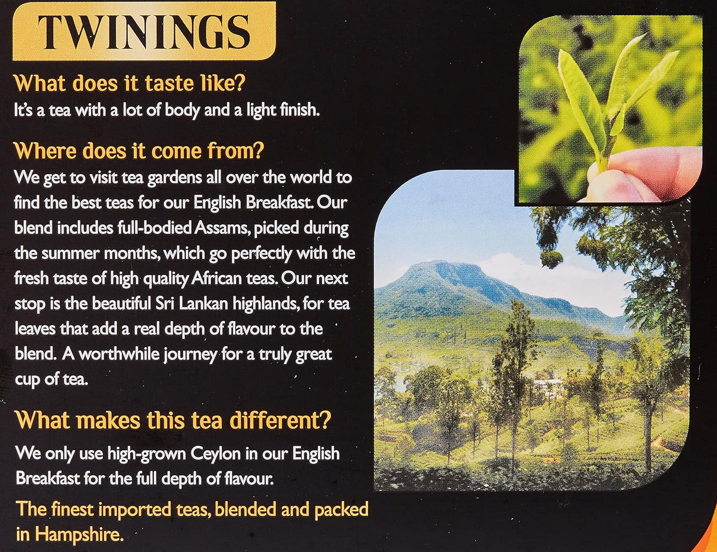 Twinings English Breakfast Decaf Tea | Golden, Well Rounded & Full Bodied Decaffeinated Black Tea | 40 Biodegradable Tea Bags