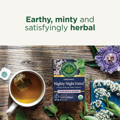 Traditional Medicinals Organic Nighty Night Tea, 16 Tea Bags (Pack of 1)