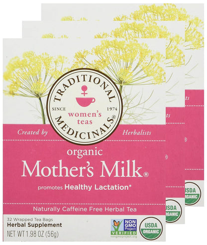 Traditional Medicinals Tea, Organic Healthy Cycle, Supports Healthy Menstrual Cycles, Includes Spearmint,16 Tea Bags