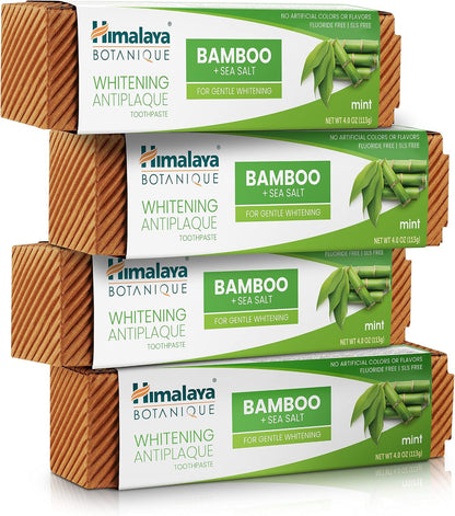 Himalaya Botanique Turmeric Whitening Antiplaque Toothpaste, Mint, 2 Pack