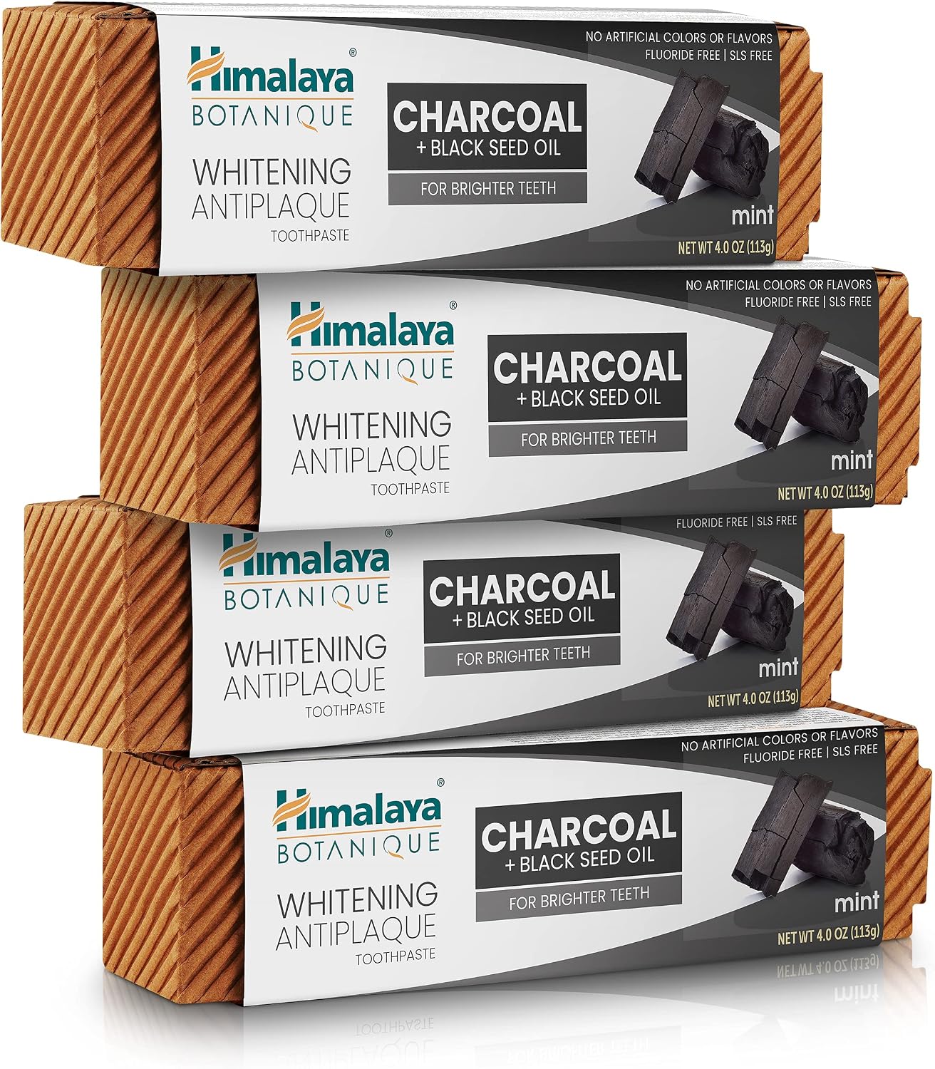 Himalaya Botanique Turmeric Whitening Antiplaque Toothpaste, Mint, 2 Pack