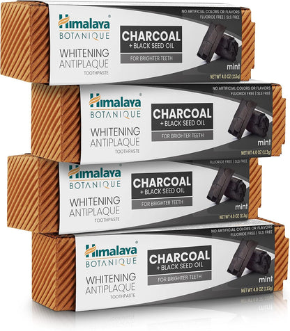 Himalaya Botanique Turmeric Whitening Antiplaque Toothpaste, Mint, 2 Pack