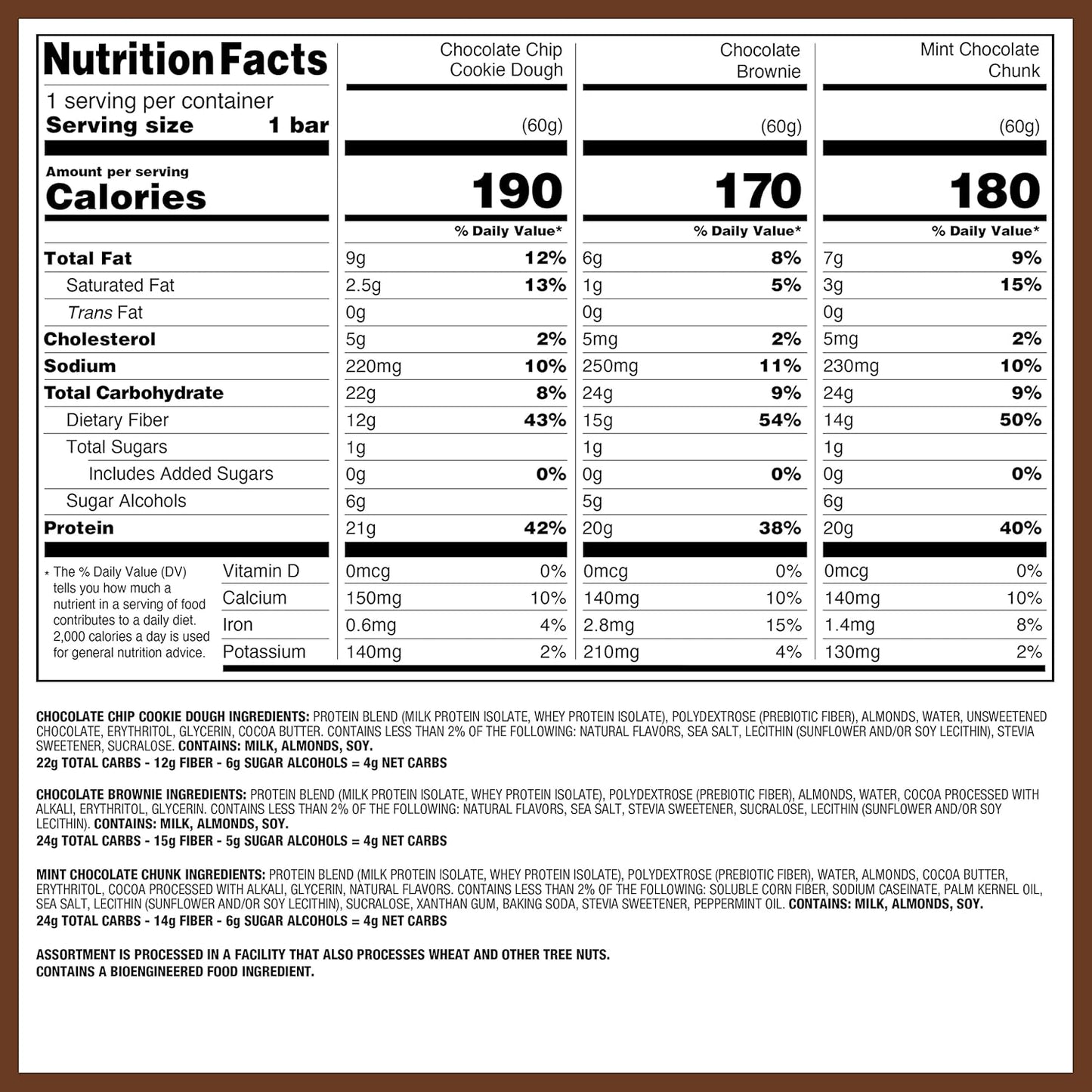 Quest Nutrition Apple Pie Protein Bar, 20g Protein, 4g Net Carbs, 2g Sugar, Gluten Free, Keto Friendly, 12 Count