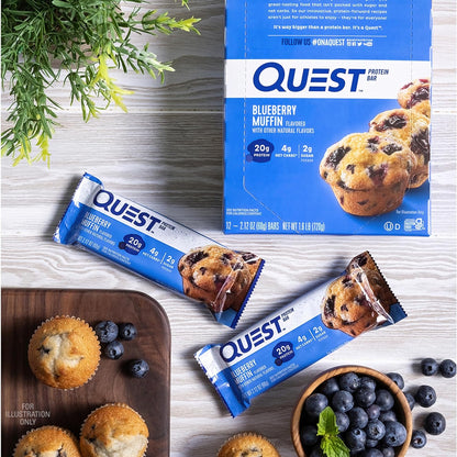 Quest Nutrition Apple Pie Protein Bar, 20g Protein, 4g Net Carbs, 2g Sugar, Gluten Free, Keto Friendly, 12 Count