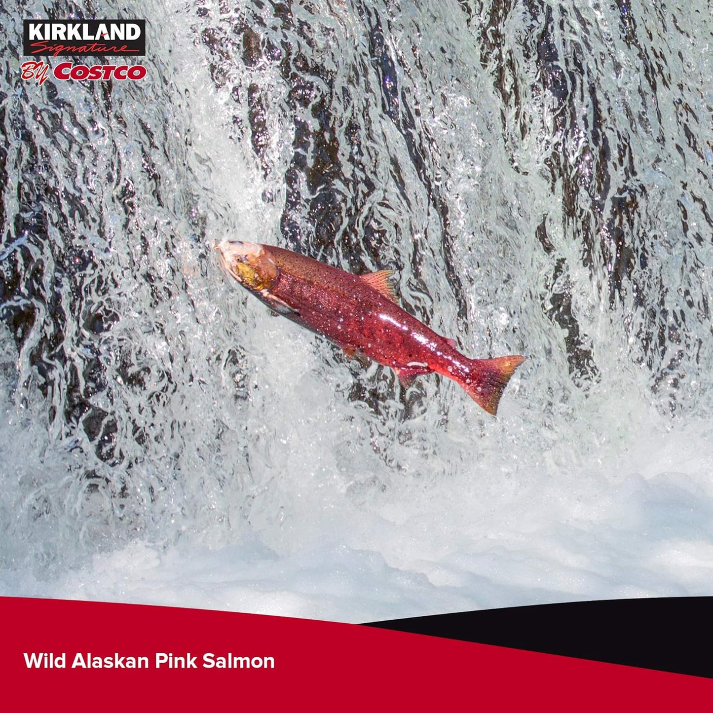 Kirkland Signature Wild Alaskan Pink Salmon - Premium - Boneless & Skinless - 700mg Omega-3s Per Serving - 6 x170g