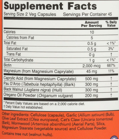 NOW Candida Support, 90 Count (Pack of 2)