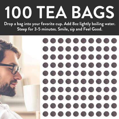 FGO Organic White Tea, Eco-Conscious Tea Bags, Packaging May Vary, 100 Count (Pack of 1)