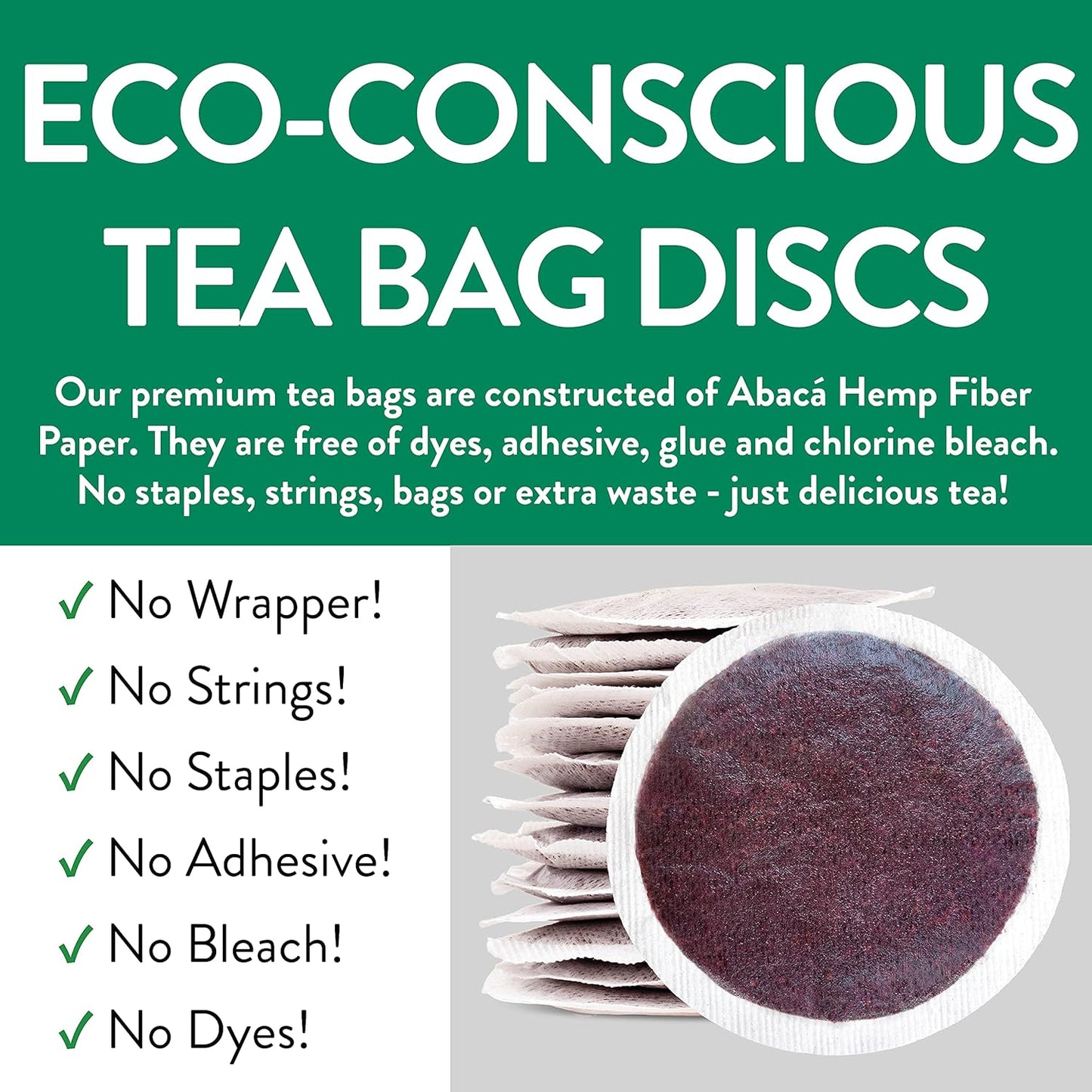 FGO Organic Nettle Leaf Tea, 100 Count, Eco-Conscious Tea Bags, Caffeine Free, Resealable Bag, Packaging May Vary (Pack of 1)