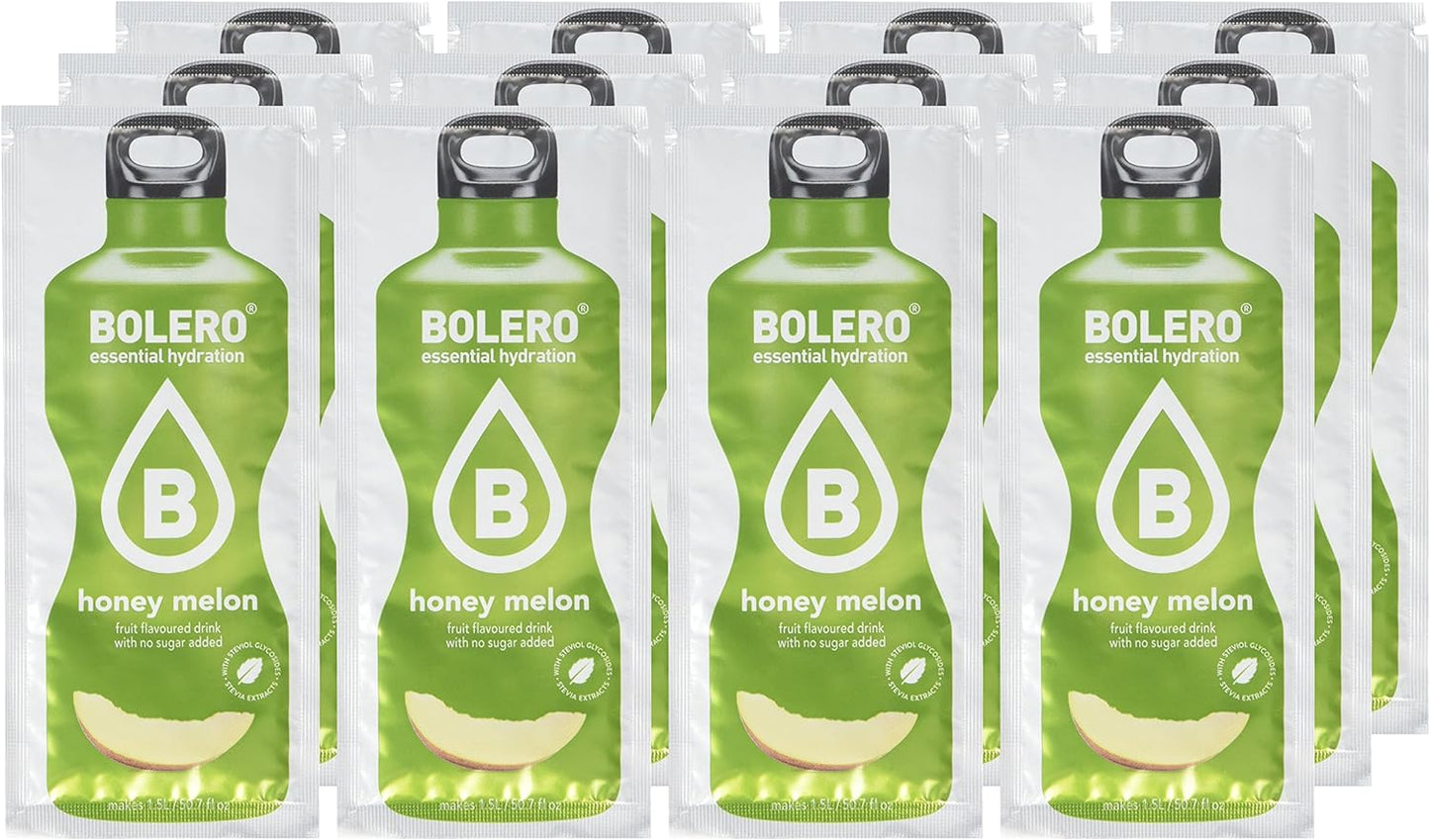 Bolero Essential Hydration Sugar Free Fruit Drink Honey Melon 12 Sachets