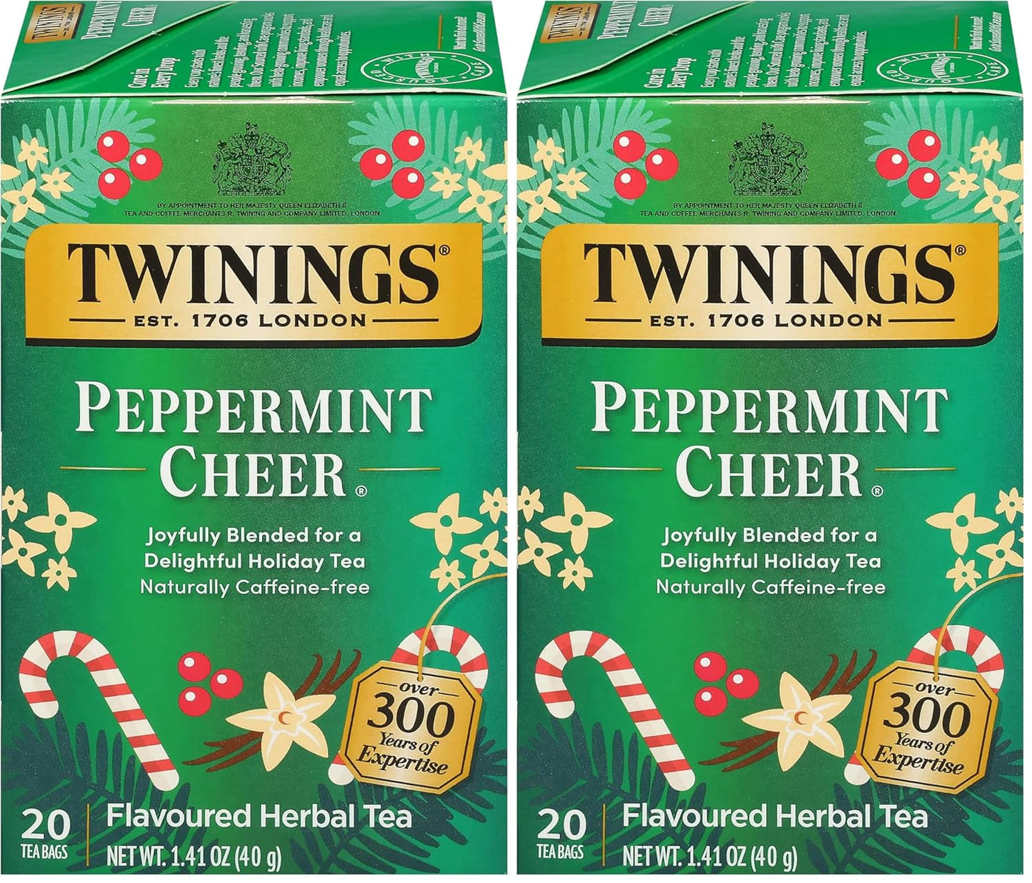 Twinings Mango & Pineapple Herbal Tea Individually Wrapped Bags, 20 Count (Pack of 6), Naturally Caffeine-Free, Enjoy Hot or Iced, 120 Teabags