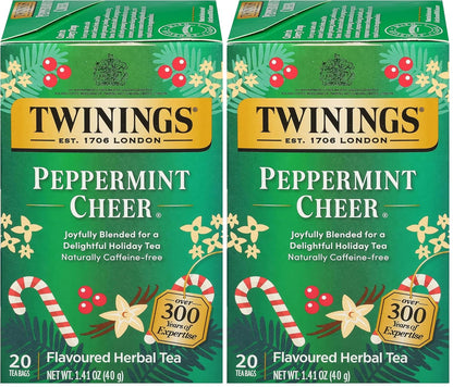 Twinings Mango & Pineapple Herbal Tea Individually Wrapped Bags, 20 Count (Pack of 6), Naturally Caffeine-Free, Enjoy Hot or Iced, 120 Teabags