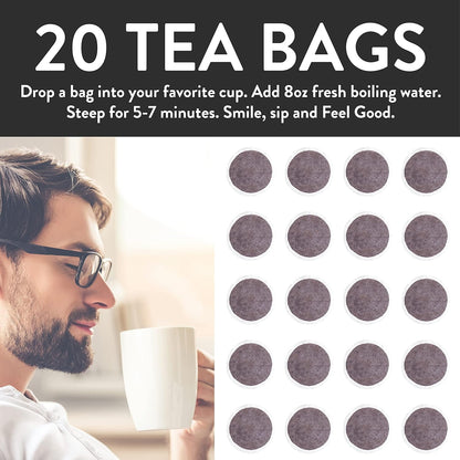 FGO Organic Nettle Leaf Tea, 100 Count, Eco-Conscious Tea Bags, Caffeine Free, Resealable Bag, Packaging May Vary (Pack of 1)