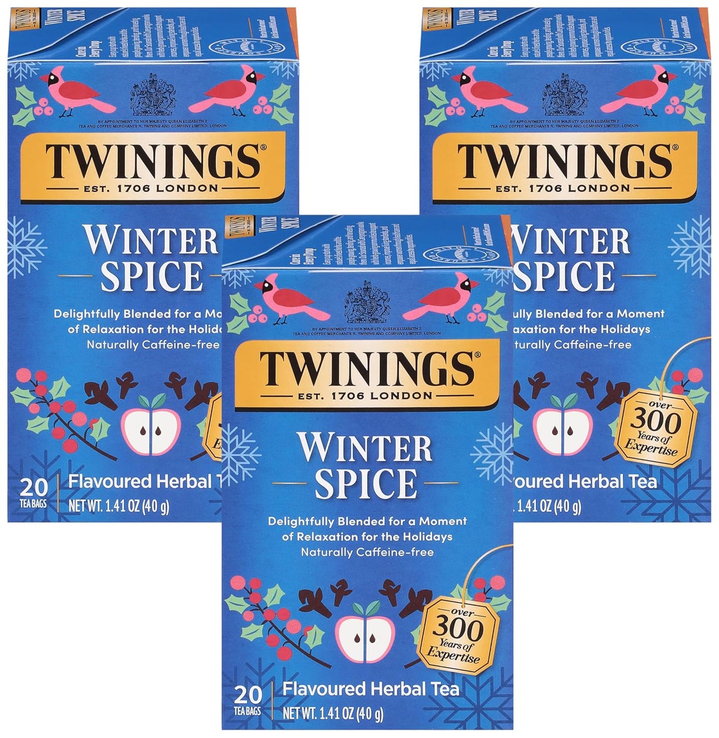 Twinings Mango & Pineapple Herbal Tea Individually Wrapped Bags, 20 Count (Pack of 6), Naturally Caffeine-Free, Enjoy Hot or Iced, 120 Teabags
