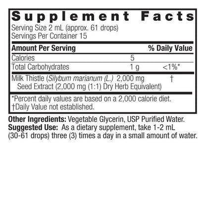 Natures Answer Milk Thistle Seed Tincture 30ml