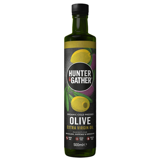 Hunter & Gather Organic Cold Pressed Extra Virgin Olive Oil 500ml