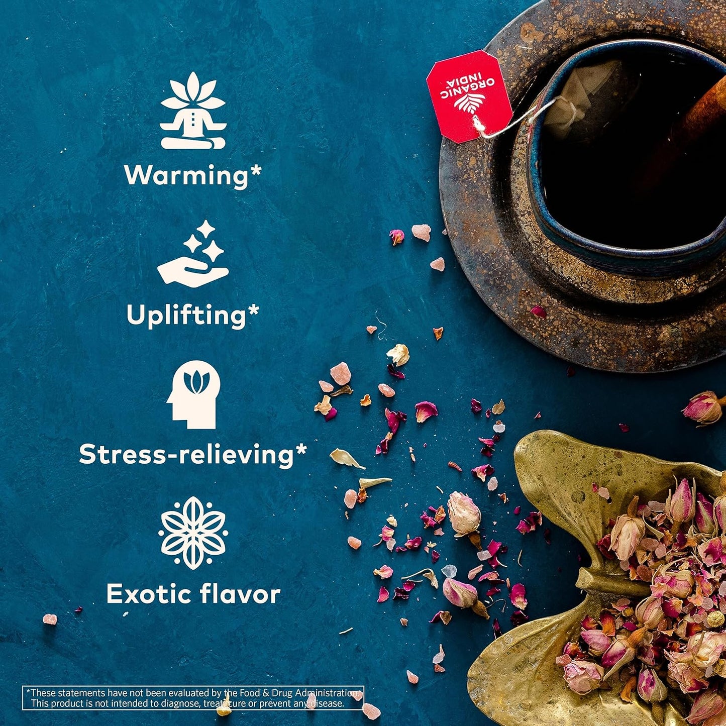 ORGANIC INDIA Tulsi Moringa Tea Bags - Holy Basil, Lemongrass, Moringa Leaves, Stress Relieving & Nourishing, Immune Support Tea, Vegan, Certified Organic, Caffeine-Free - 18 Infusion Bags, 6 Pack