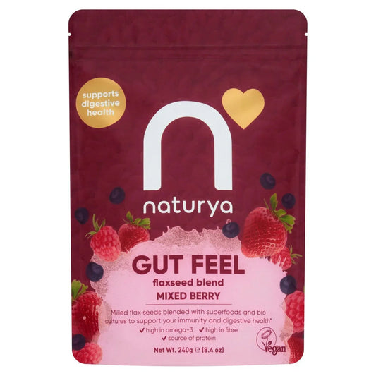 Naturya Gut Feel Flaxseed Blend - Mixed Berry 240g