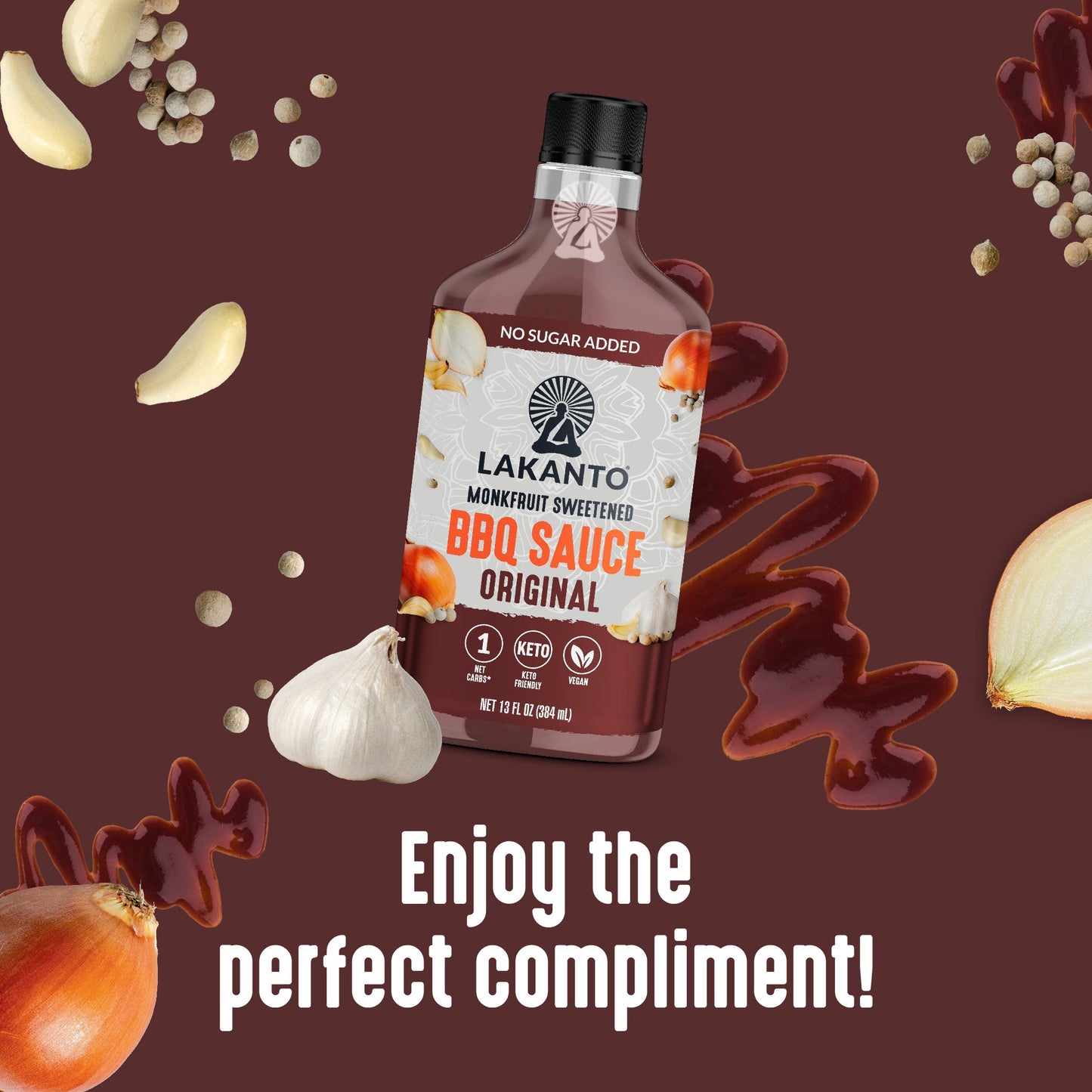 BBQ Sauce - Original - Monk Fruit Sweetened, No Sugar Added