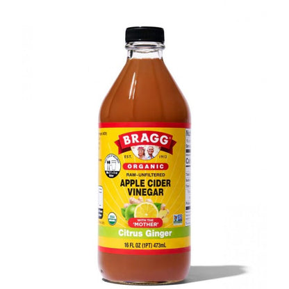 Bragg Organic Apple Cider Vinegar Citrus Ginger 473 ml