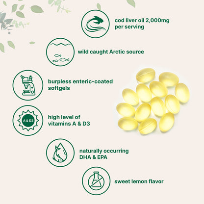 Micro Ingredients Cod Liver Oil 2000mg, 360 softgels