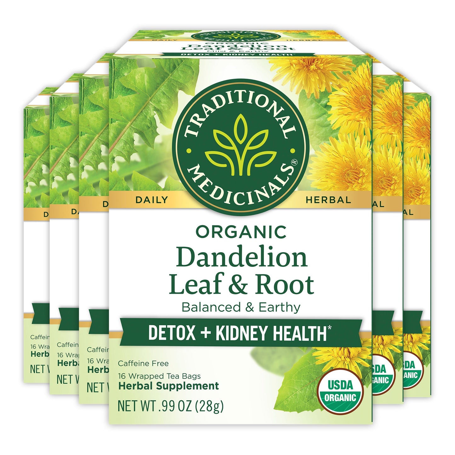 traditional medicinal Dandelion Leaf & Root Tea