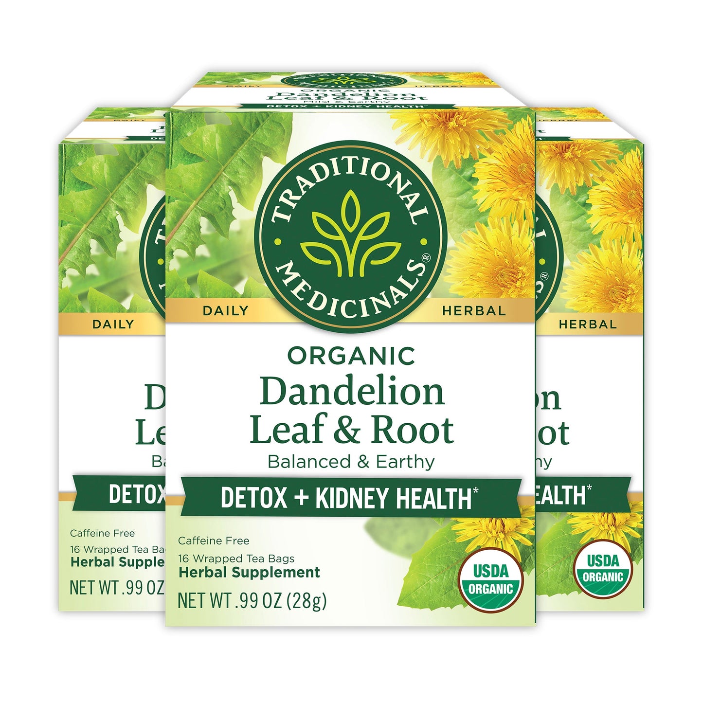 traditional medicinal Dandelion Leaf & Root Tea