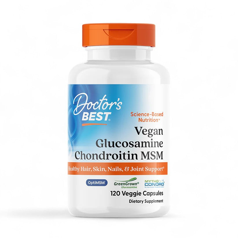 Doctor's Best Vegan Glucosamine Chondroitin MSM – 120 Veggie Capsules