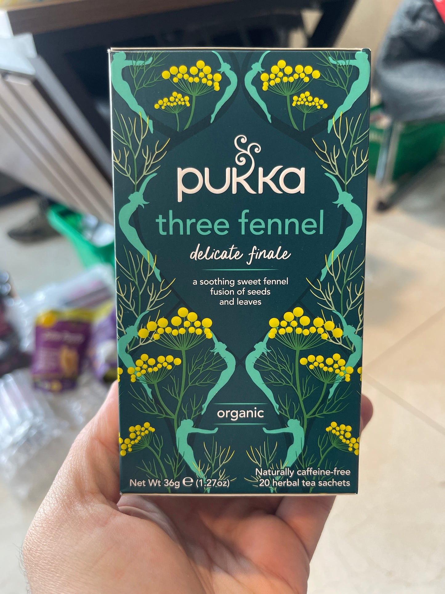 Pukka Herbs | Three Fennel Organic Herbal Tea Box | Sweet & Wild Fennel Seeds & Fennel Leaf | Ideal For Digestion | Caffeine Free | 4 Packs | 80 Plant Based Biodegradable Tea Bags