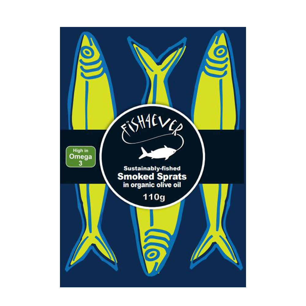Smoked Sprats in Organic Extra Virgin Olive Oil - 110g