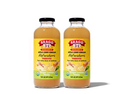 Bragg Apple Cider Vinegar Refresher, Ginger Lemon Honey, 2 Pack