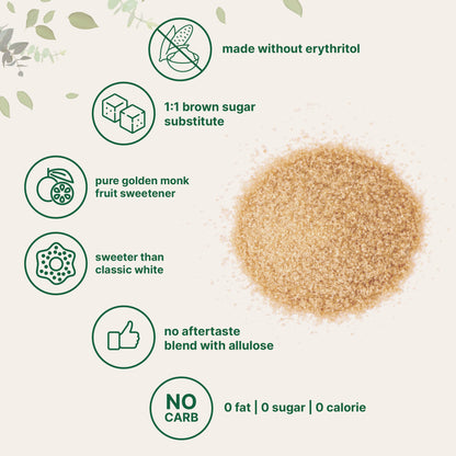 Micro Ingredients Golden Monk Fruit Sweetener – Without Erythritol