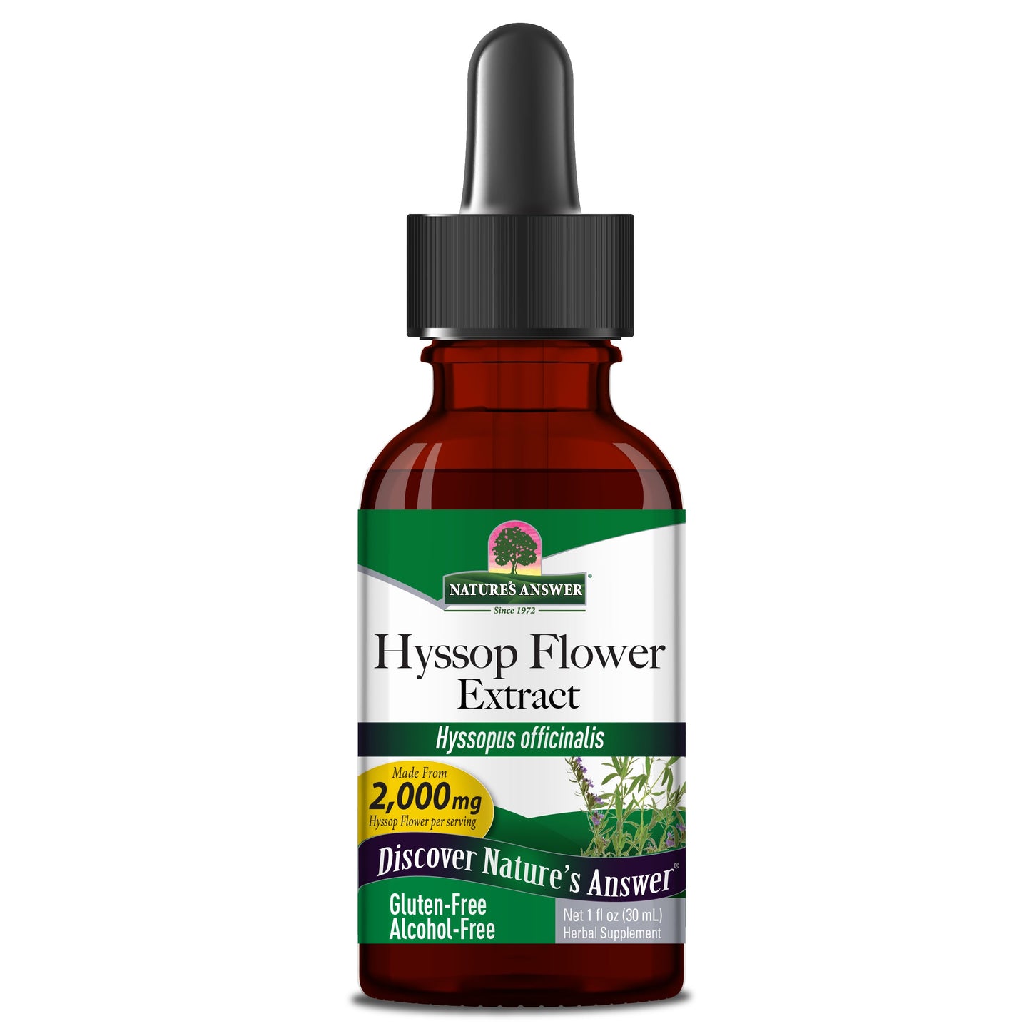 Nature's Answer Hyssop Flower Liquid Extract Alcohol-Free - 30ml
