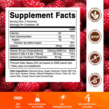D3 K2 60 Gummies
