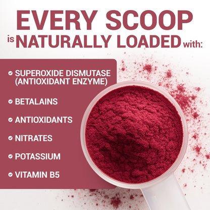 Organic Beetroot Juice Powder – Raw, Fresh, USDA Organic - 3.18 oz