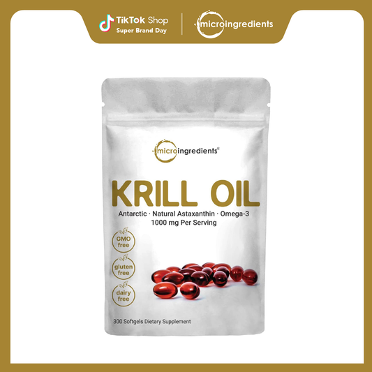 Micro Ingredients Antarctic Krill Oil with Omega 3- 300 softgels