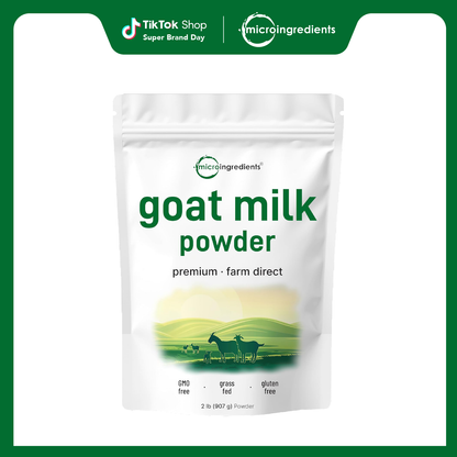 Micro Ingredients Goat Milk Powder-2LB, Rich in Protein, Calcium, & Probiotics