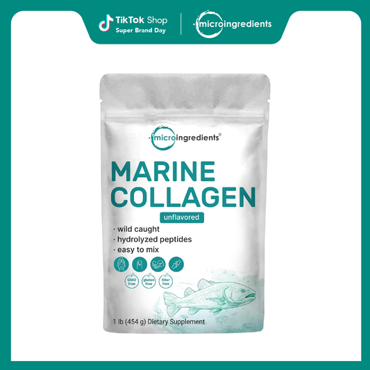 Micro Ingredients Marine Collagen Protein Powder, 37 Servings Per Pack