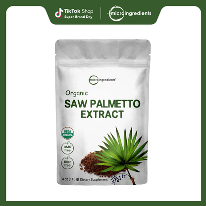 Micro Ingredients Organic Saw Palmetto Powder 113g