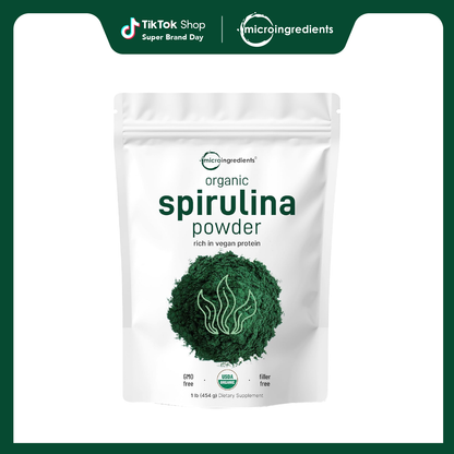Micro Ingredients Organic Spirulina Powder 1 Pound