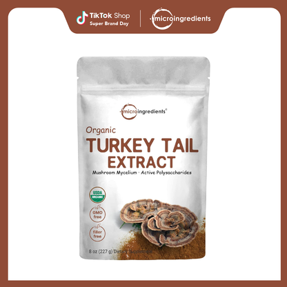 Micro Ingredients Organic Turkey Tail Powder, 8oz
