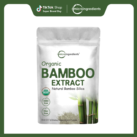 Micro Ingredients Organic Bamboo Extract Powder, 8oz