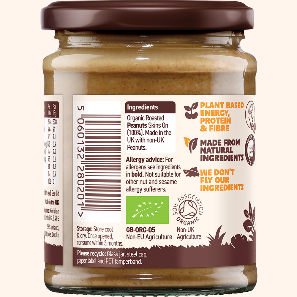 Organic Smooth Peanut Butter 280g