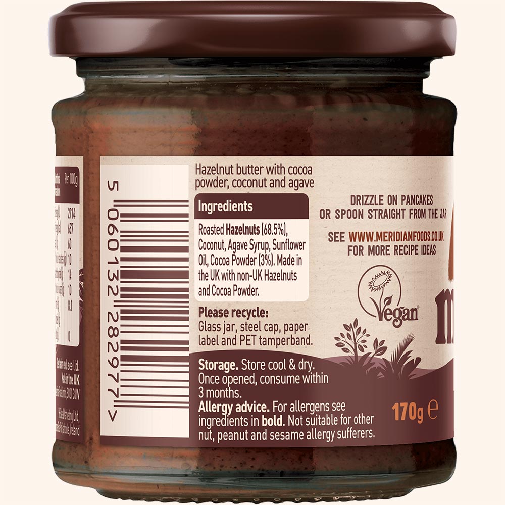 Cocoa & Hazelnut Butter 170g