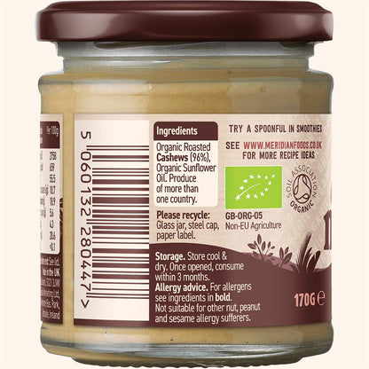 Organic Smooth Cashew Butter 170g