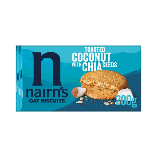 Coconut and Chia Oat Biscuits, 200g<br><br>